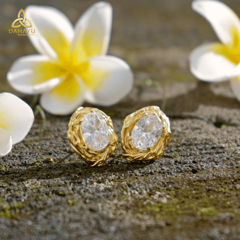 Subeng Calla Lilis Gold White Gemstone